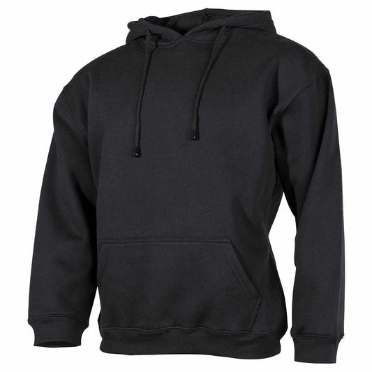 Kapuzen Sweatshirt, 340 g/m², schwarz
