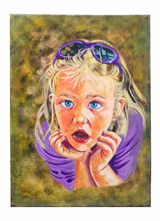 Acrylgemälde Mädchen "Bianca" 50x70cm (nicht verkäuflich)