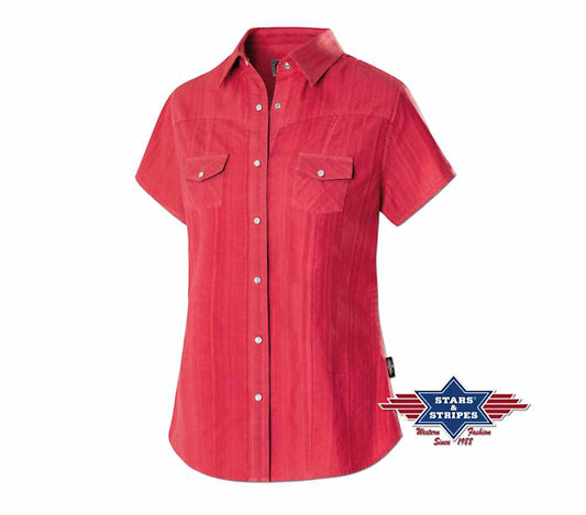 Kurzarm Westernbluse mit Westernpasse