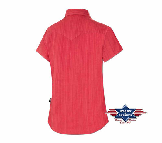Kurzarm Westernbluse mit Westernpasse