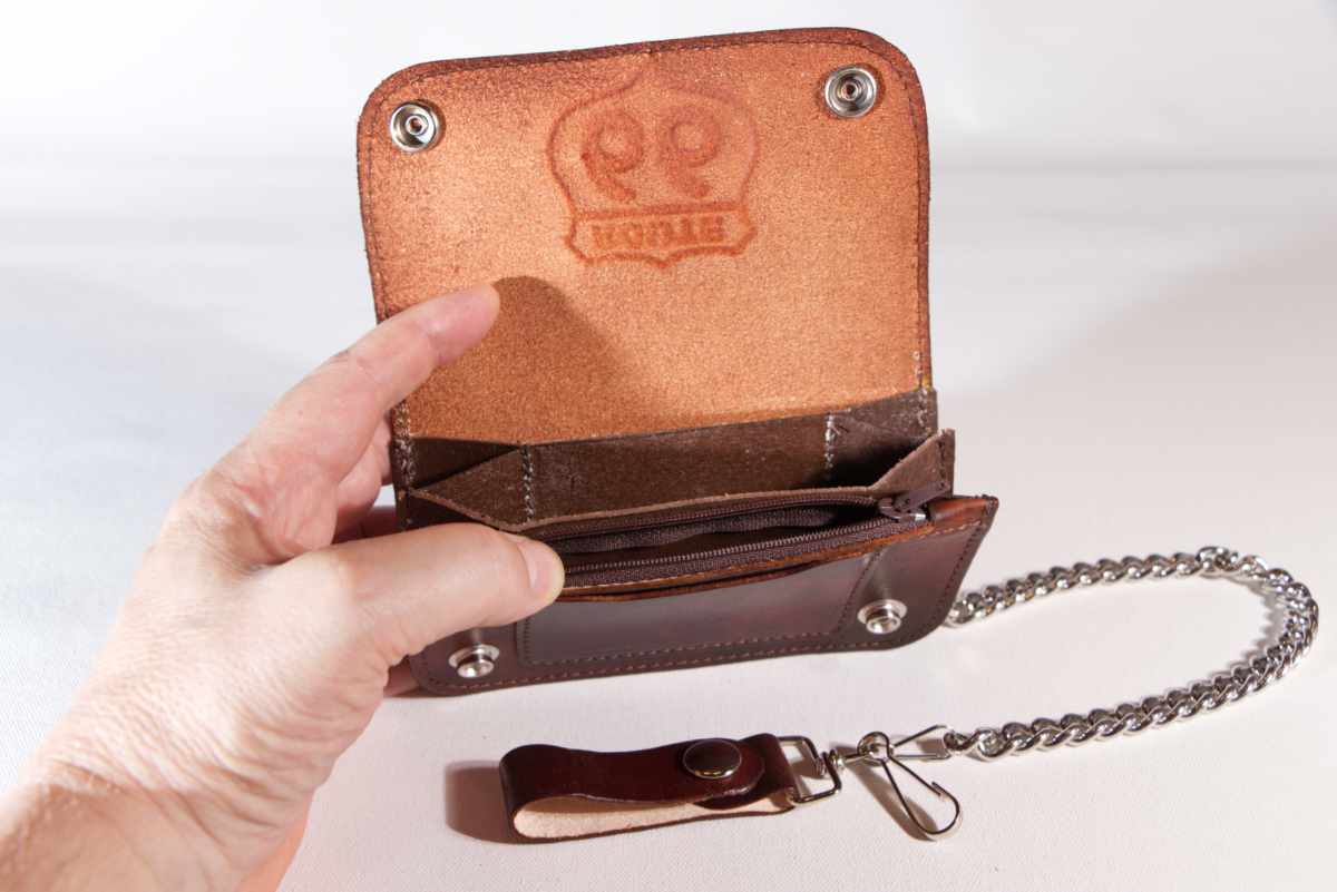 Biker,Trucker Wallet, Geldbörse "Route66", U.S.A. Rindsleder