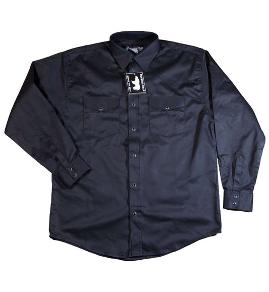Westernhemd Herrenhemd Westernstyle , schwarz