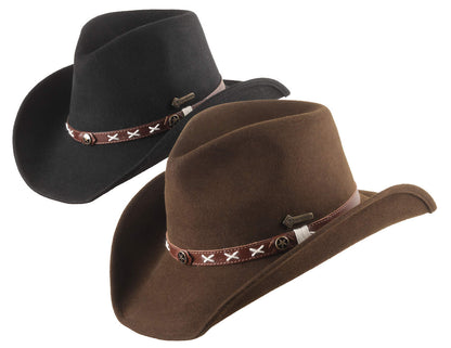 Filzhut, Westernhut -Smokey- von Scippis mit Lederhutband