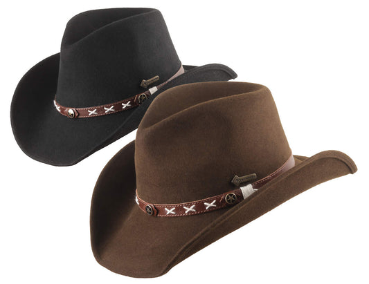 Filzhut, Westernhut -Smokey- von Scippis mit Lederhutband