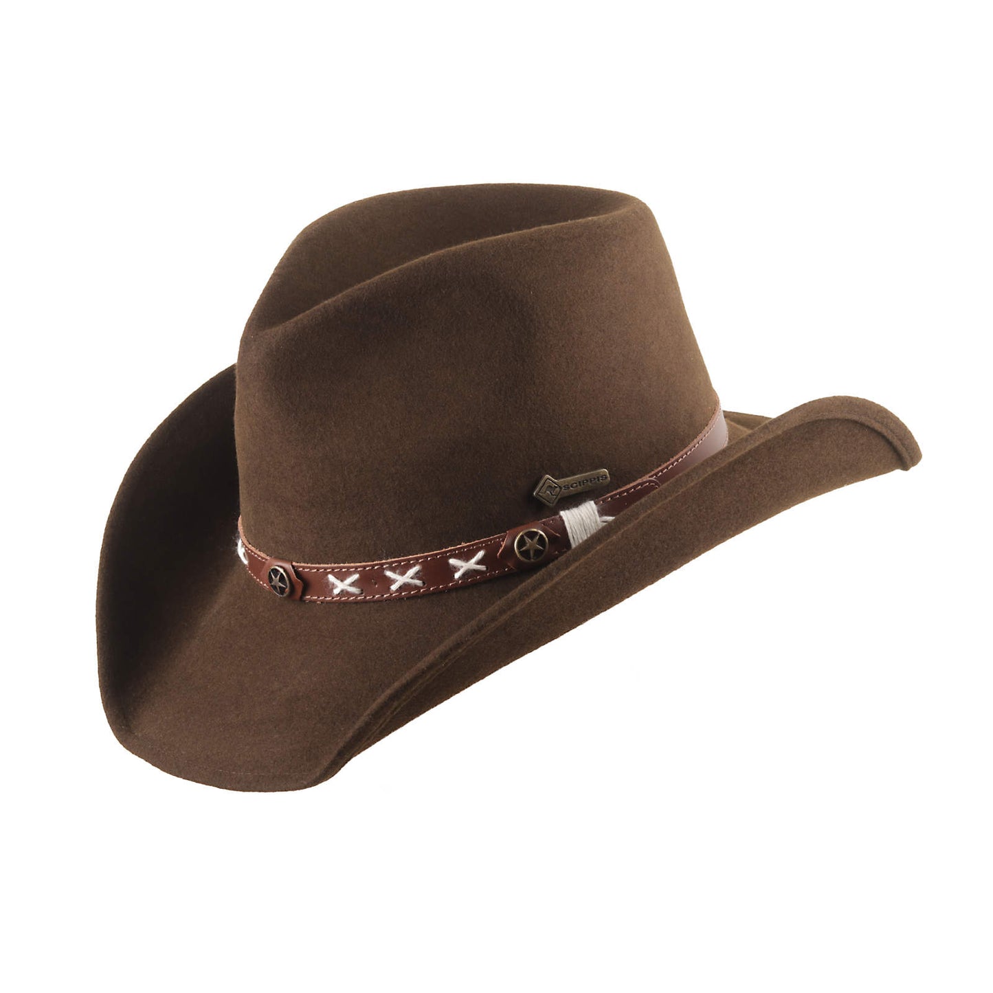Filzhut, Westernhut -Smokey- von Scippis mit Lederhutband