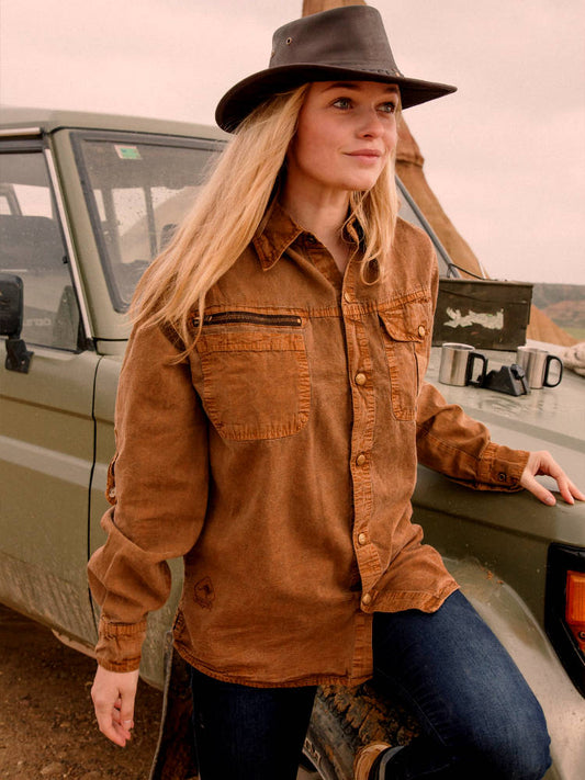 Scippis Outdoorhemd Herrenhemd Freizeithemd -Broome- Tabacco