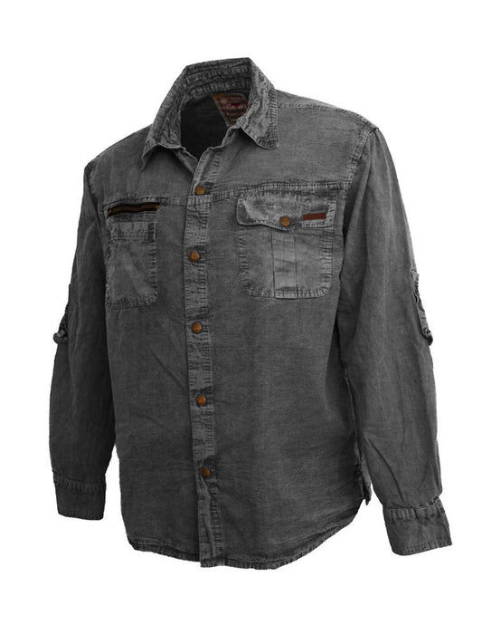 Scippis Outdoorhemd Herrenhemd Freizeithemd -Broome- grau