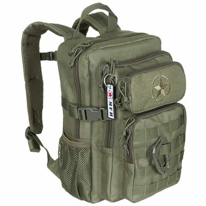 US Rucksack, Assault, "Youngster", oliv - 23 x 37 x 22 cm