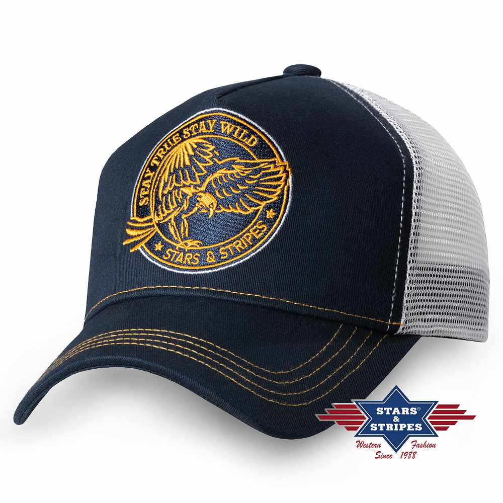 Western Trucker Cap -Stay Wild-, Baseball Cap Kappe Mütze