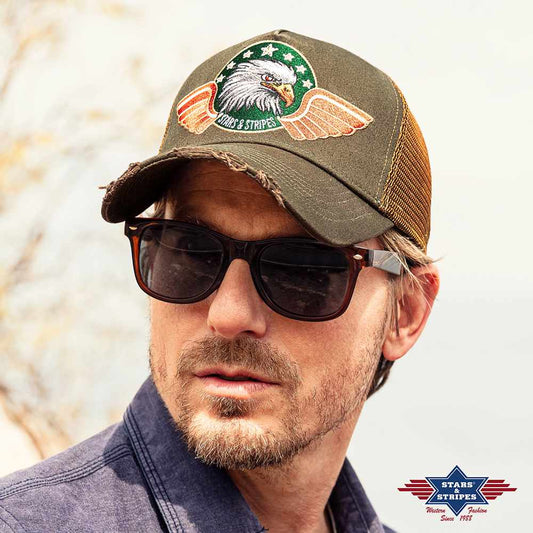 Western Trucker Cap Eagle, Baseball Cap Kappe Mütze