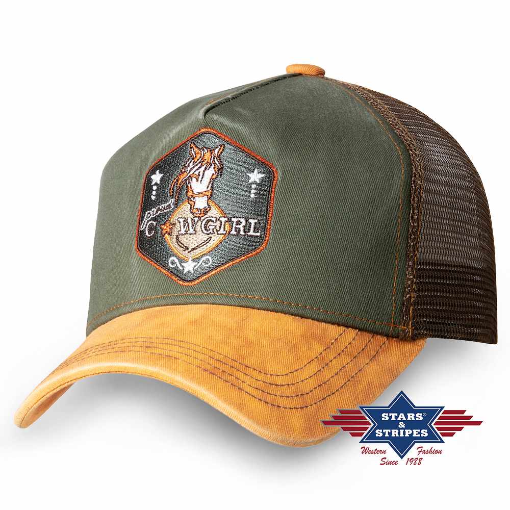 Western Trucker Cap PROUD COWGIRL, Baseball Cap Kappe Mütze