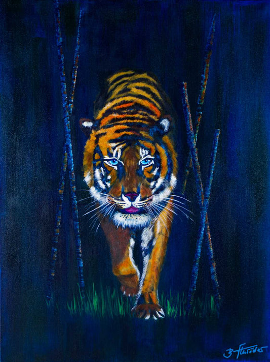 Acryl Gemälde Tiger 60x80cm (Original verkauft)