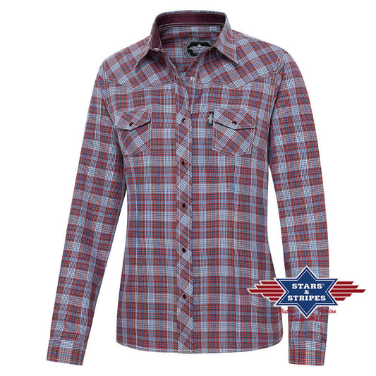 Karobluse, Westernbluse, Damenbluse mit Westernpasse