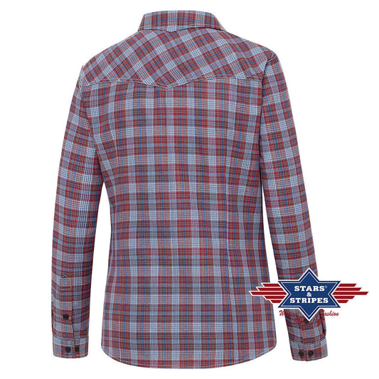 Karobluse, Westernbluse, Damenbluse mit Westernpasse