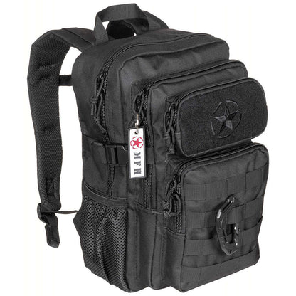 US Rucksack, Assault, "Youngster", schwarz - 23 x 37 x 22 cm