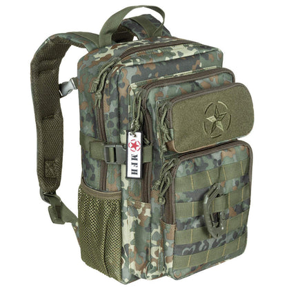 US Rucksack, Assault, "Youngster", flecktarn - 23 x 37 x 22 cm