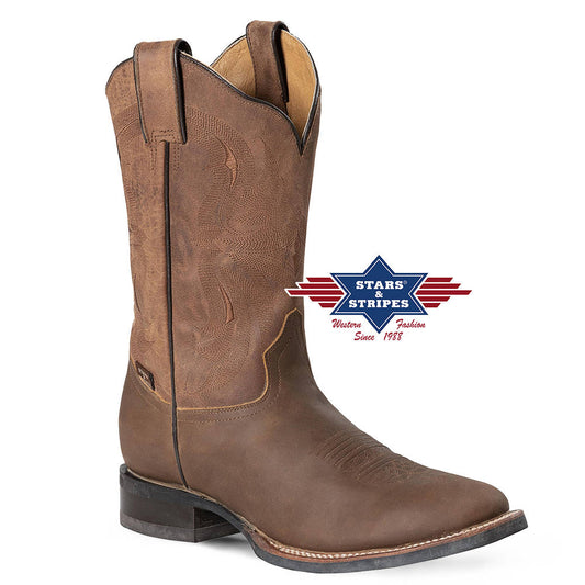 Workerboots WB-57 aus hochwertigem Leder mit aufwendiger Stickerei