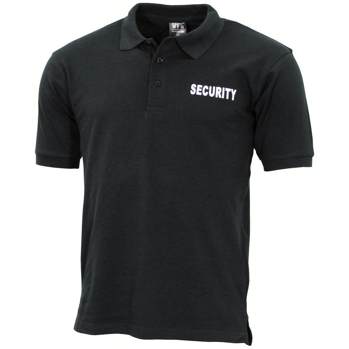 Poloshirt schwarz  "Security"