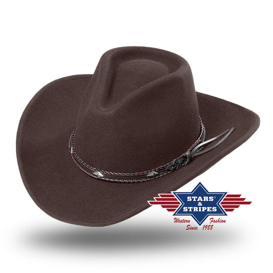 Westernhut, Filzhut, Cowboyhut -Dallas-, brown