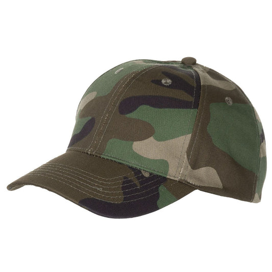 Basecap, US Cap, woodland, größenverstellbar