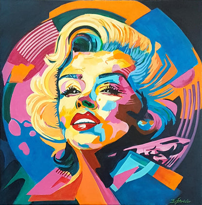 Iconic Beauty: Marilyn Monroe in Vibrant Pop Art