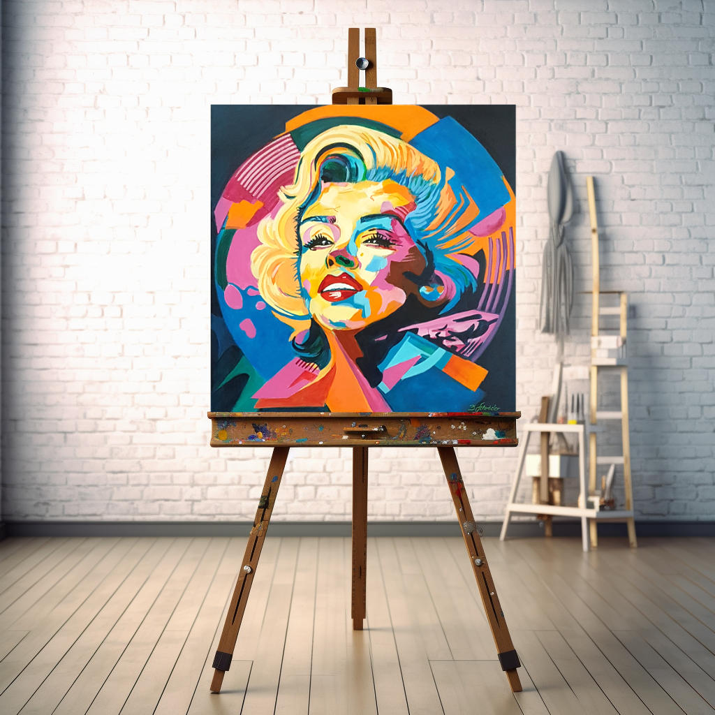 Iconic Beauty: Marilyn Monroe in Vibrant Pop Art