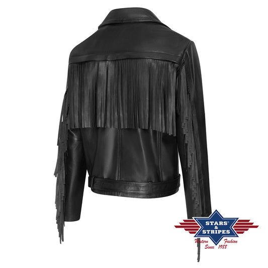 Fransenjacke im Design einer Fliegerjacke