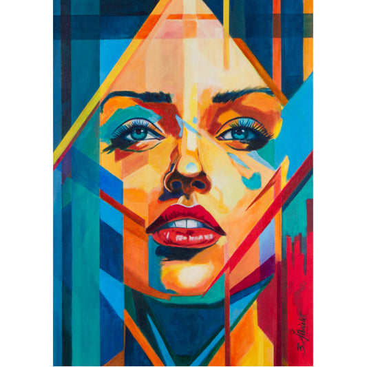 Original Acrylbild - Matrix - 50x70cm