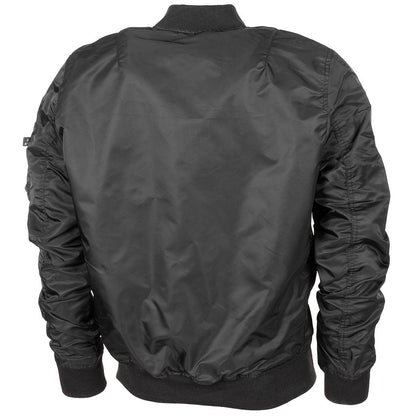 US Airforce Jacke MA1, schwarz, ungefüttert