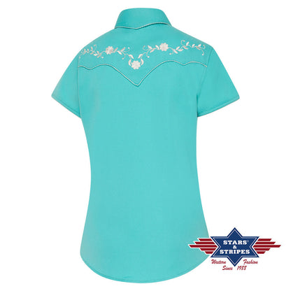 Kurzarm Westernbluse Avery