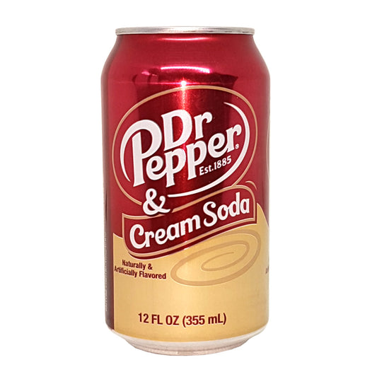 Dr Pepper & Cream Soda, 355ml, Softdrink USA -355ml