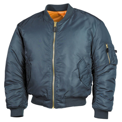US Pilotenjacke MA1, Bomberjacke, alphablau