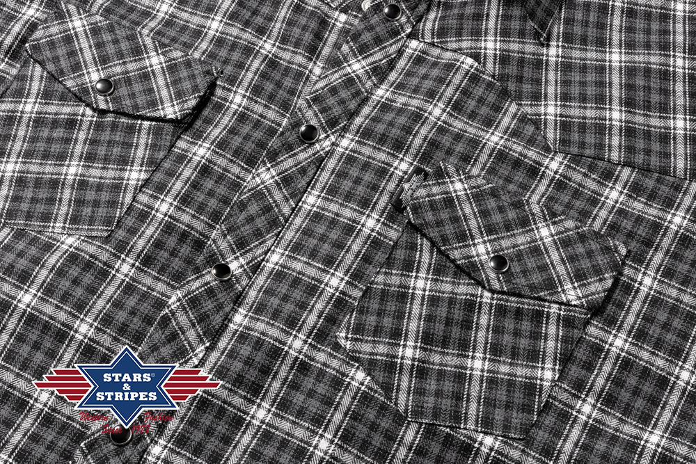 Armloses Westernhemd mit Stickerei am Rücken