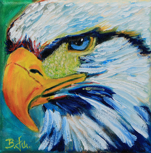 Eagle, Adler 10x10 cm (Original verkauft)