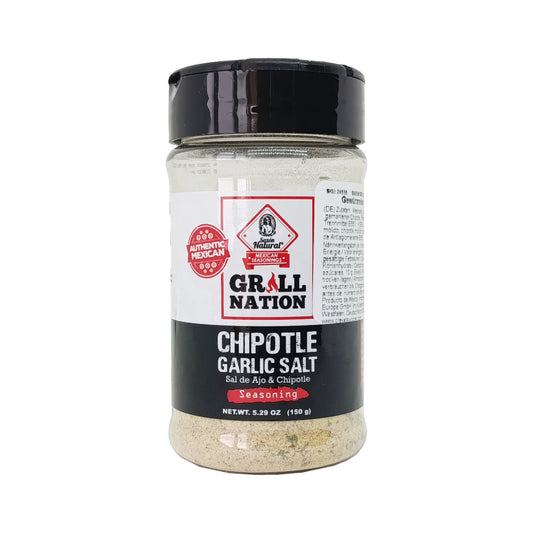 Chipotle Garlic Salt -  Sazon Natural Grill Nation - 150g