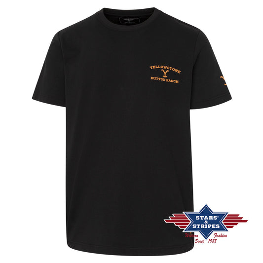 Unisex T-Shirt mit Rundhalsausschnitt und Yellowstone Logo Print