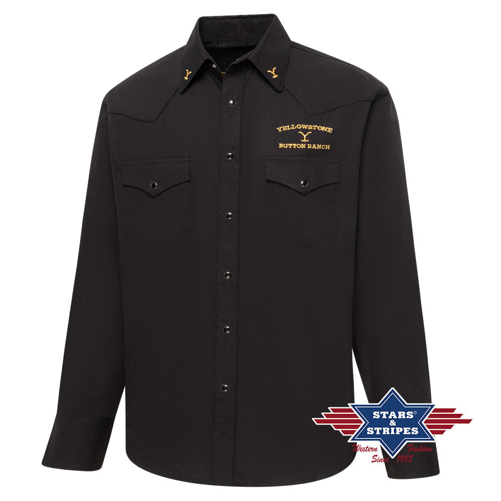 Exquisites Yellowstone Westernhemd mit zweifarbiger Premium-Stickerei