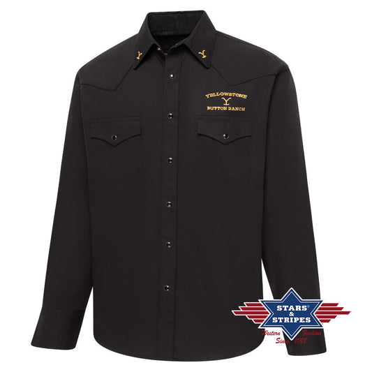 Exquisites Yellowstone Westernhemd mit zweifarbiger Premium-Stickerei