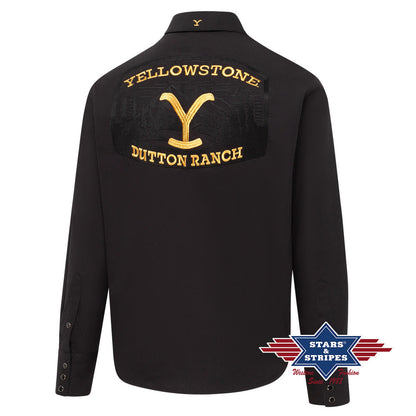 Exquisites Yellowstone Westernhemd mit zweifarbiger Premium-Stickerei