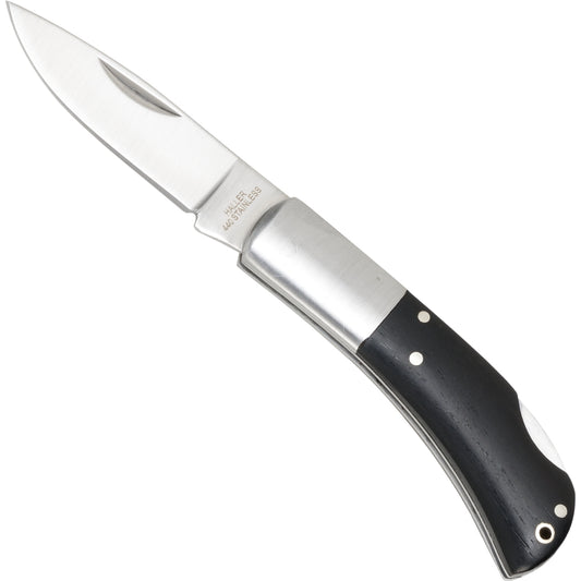 Haller Taschenmesser Ebenholz 5,5 cm – Kompaktes EDC & Pilzmesser mit Backlock