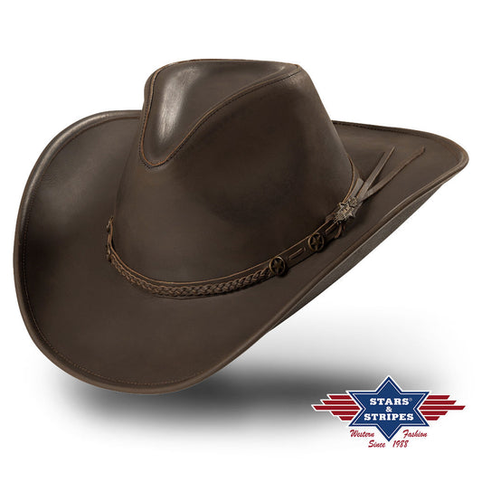 Lederhut, Cowboyhut, Nubuklederhut -Bandera-