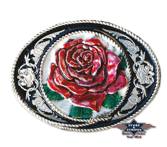 Gürtelschnalle, Buckle GS-33 - Rose farbig
