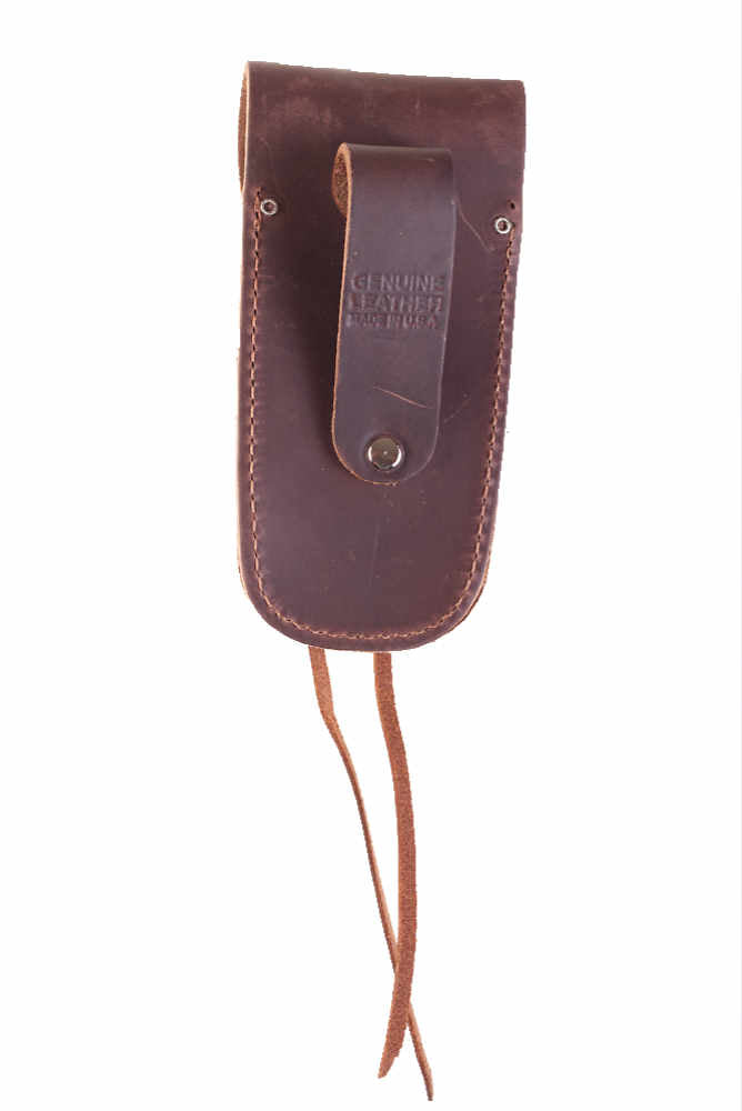 Messertasche, Messergürteltasche, Messeretui braun mit Adlerkopf