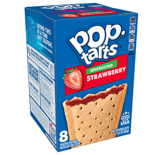 Kelloggs Pop-Tarts Unfrosted Strawberry