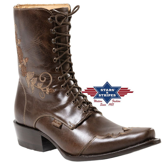 Stars & Stripes Westernstiefel Rosie Braun – Einzelstück Gr. 40