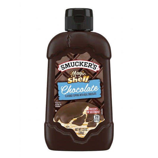Smuckers Magic Shell Chocolate Ice Cream Topping – Schokoladen-Guss (knackt auf Eis) 206g