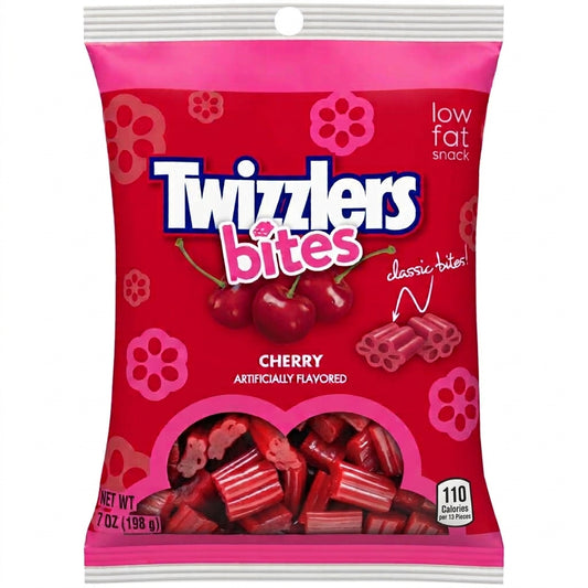 Twizzlers Cherry Bites 198g – Fruchtige Kirsch-Fruchtgummi-Happen aus den USA