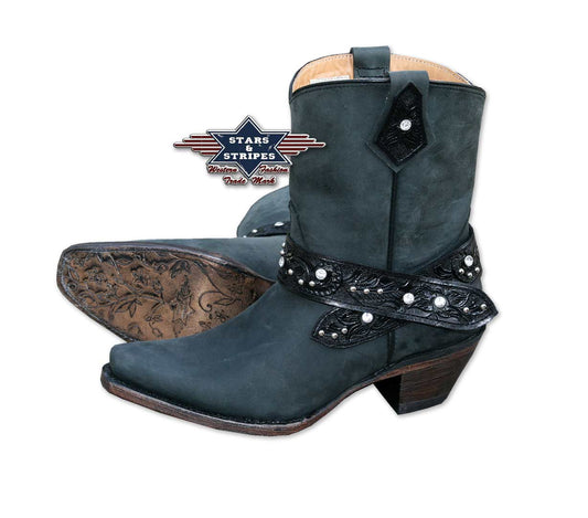 Damen Cowboystiefel Westernstiefel Westernstiefelette, Gr.40