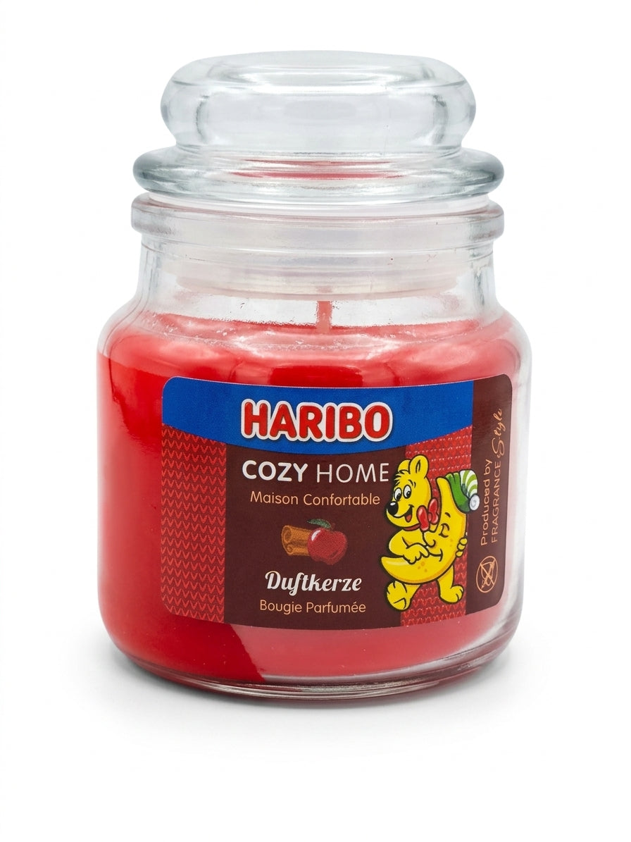 HARIBO Duftkerze Cozy Home 85 g im Glas mit Deckel