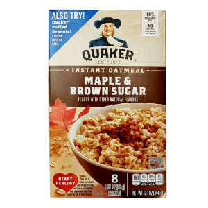 Quaker instant Oatmeal, Maple &amp; Brown Sugar